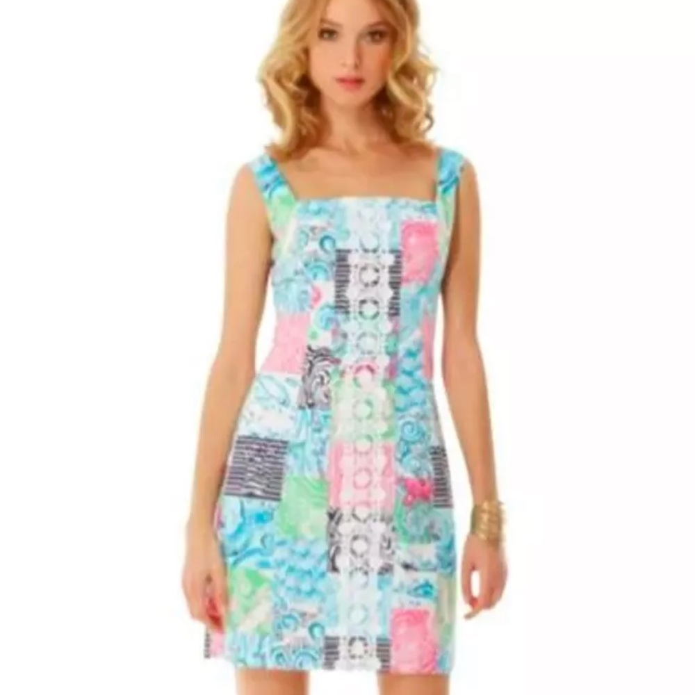 Lilly Pulitzer Osterville Patch Shift Dress - Picture 1 of 7